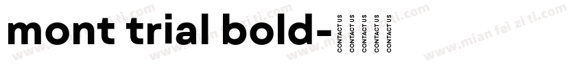 mont trial bold字体转换